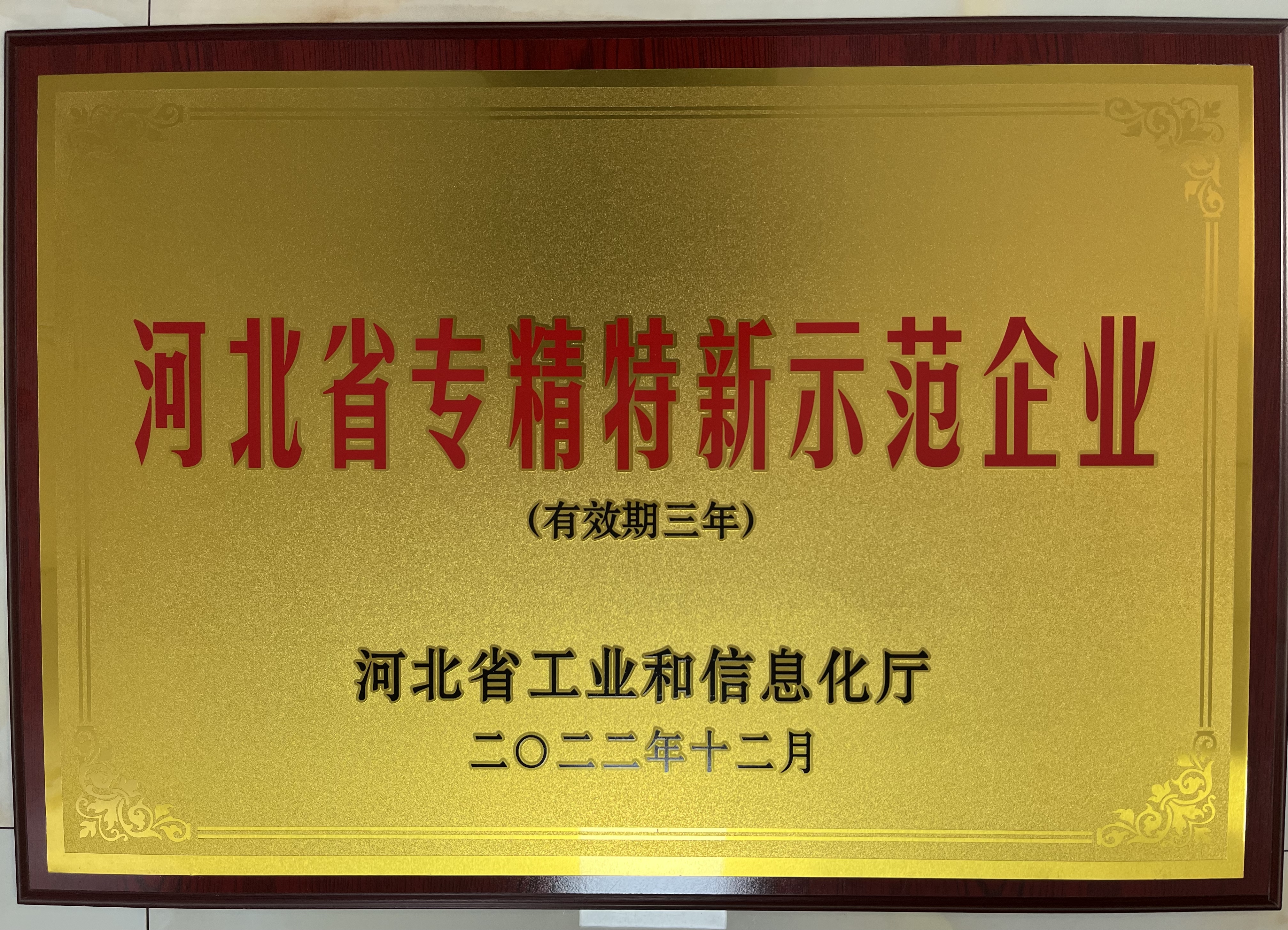 河北省專精特新示范企業(yè)